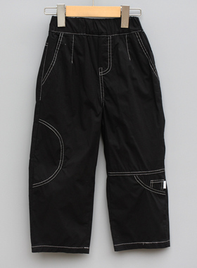 T衣ch家110-130春秋Ⅳ 品牌童装折扣/儿童休闲运动长裤16532黑