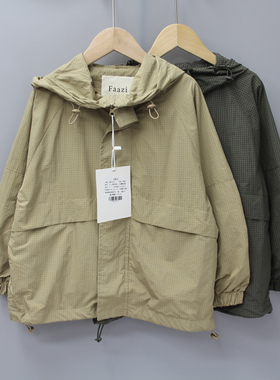 G-Fa吱120春秋品牌童装折扣/大童速干防风衣薄款外套17213二