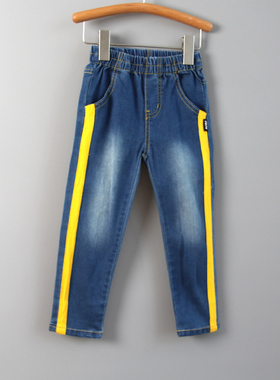 JO系列110-165春秋装 品牌折扣童装/纯棉牛仔休闲长裤子22067兰