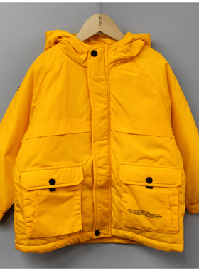 Y季系列110-160冬  品牌童装折扣撤柜/儿童休闲外套棉衣11057黄