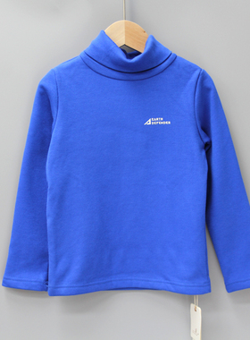 安系列140-160秋冬  品牌童装折扣/童休闲加绒打底衫17521蓝
