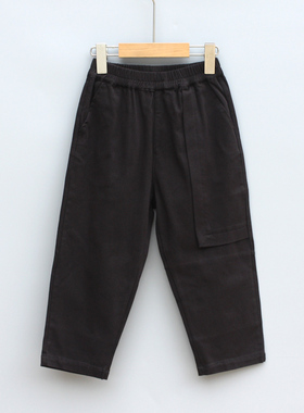 T吾系列110春Ⅱ品牌折扣童装/儿童个性休闲长裤05331黑