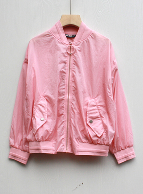 恰系列110春装 品牌童装折扣/童防晒衣夹克外套15191粉