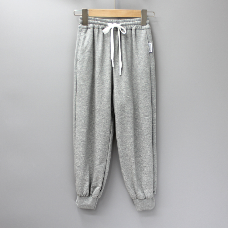 G-I家130春夏品牌折扣童装/大童针薄织休闲运动长裤5736灰