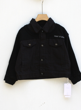 菲系列110秋装 品牌童装折扣/儿童开衫休闲中厚外套38550黑