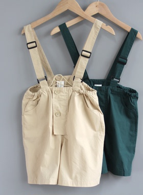 福利T吾系列110-150春夏Ⅲ品牌童装折扣/儿童背带休闲短裤08121二