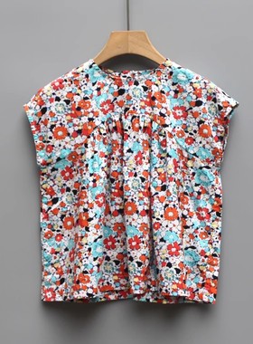 欧系列80夏装 品牌童装折扣/女童棉无袖连衣裙娃衫30282花