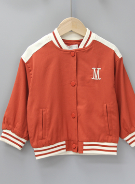 G汐系列90-110春秋 品牌童装折扣/儿童休闲夹克外套上衣23407红