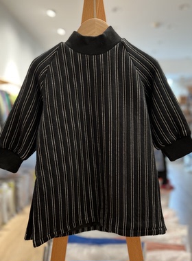 S吾系列90-120秋冬 品牌童装折扣/儿童全棉长袖双层卫衣05780黑