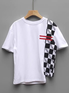 L妞系列140-160夏装 品牌童装折扣/儿童纯棉短袖T恤休闲21219白