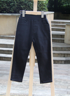 J-HO系列110/120秋装 品牌童装折扣/儿童梭枳休闲长裤02208黑