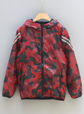 T亚系列130秋装 品牌童装折扣/童双面穿薄绒休闲外套36299红