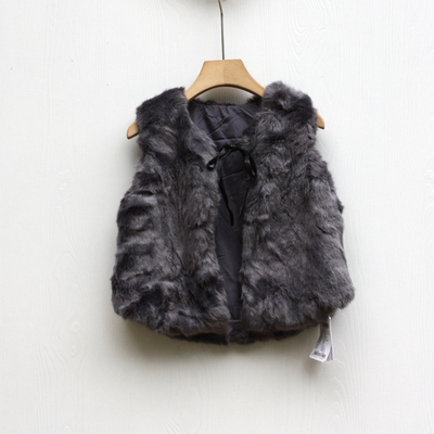 S爱系列110/130冬装 品牌童装折扣/儿童中厚休闲马甲背心16006灰