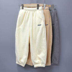 儿童果粒绒厚运动长裤 G乃si家120 折扣 品牌童装 20211三 160秋冬