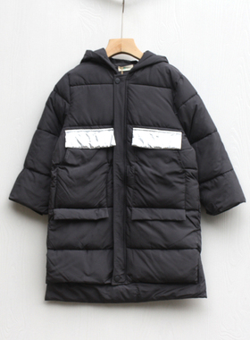 S禾系列120-160冬装 品牌童装折扣/儿童中厚棉袄棉衣外套48034灰
