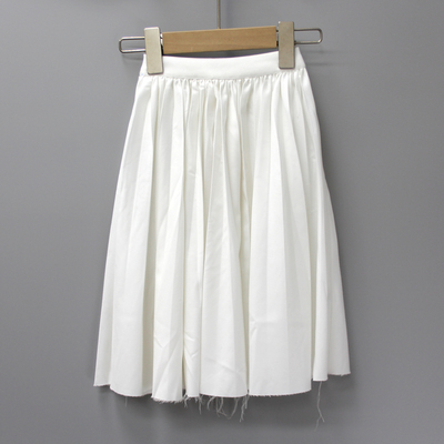 R橘ji家90-120春夏 品牌童装折扣/女童休闲柔软半身裙短裙58012白