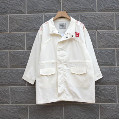 福利L啦fu莱110春秋 品牌童装折扣/童休闲风衣开衫外套9039白