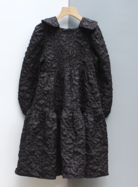 安系列130/140春秋装 品牌折扣童装/儿童连衣裙30645黑