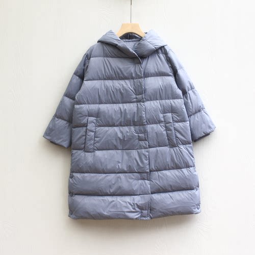 S-M家110冬装 品牌折扣童装/儿童羽绒服加厚外套16901兰