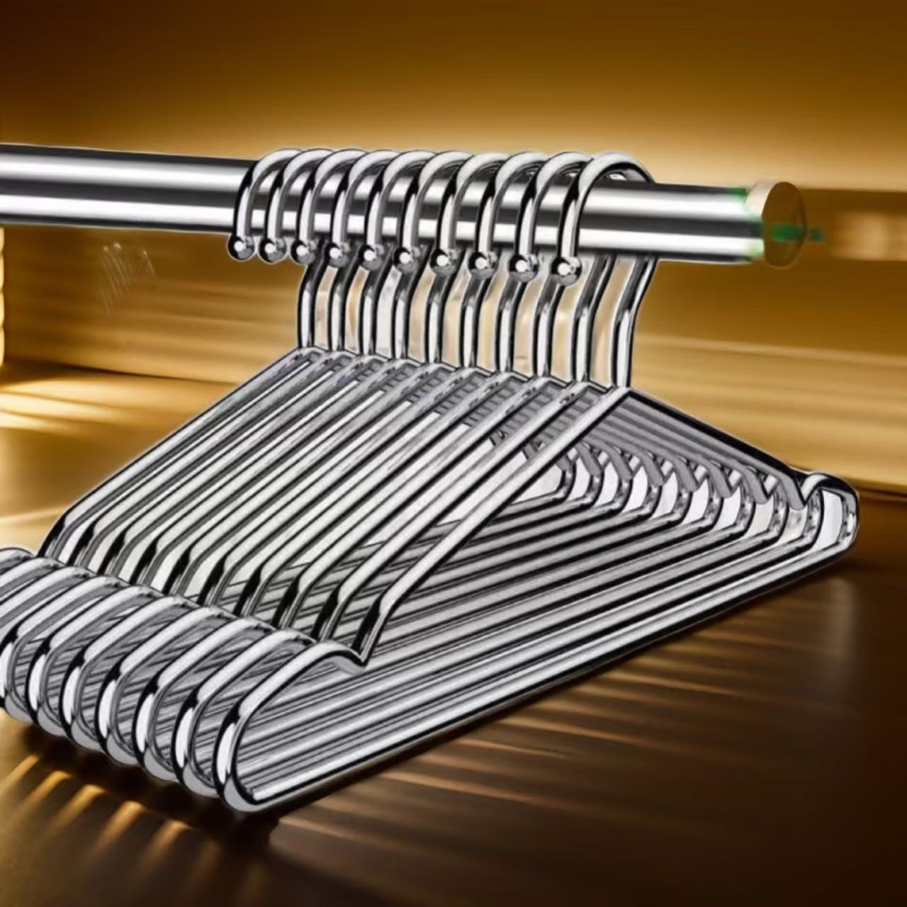 不锈钢衣架家用挂衣无痕防滑 晾衣架加粗加厚加大阳台专用