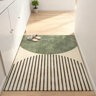 地毯门垫进门耐脏防滑现代简约风地垫入户门高级感奶油风可裁剪
