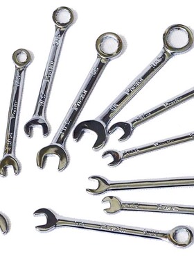 【台湾宝工】10支小型梅开扳手公制 两用扳手 开口扳手 HW-609B