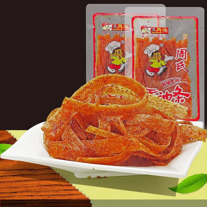周氏香油条湖南汨罗特产辣条小零食麻辣味儿时香辣味辣片手撕老式