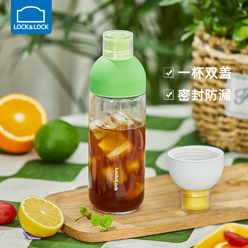 乐扣乐扣玻璃杯女2025新款便携简约高颜值冷萃杯咖啡杯冷泡杯水杯