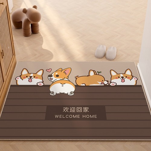 加厚耐磨地垫小柯基地毯