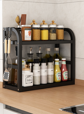 厨房调料置物架筷子刀架台面多功能厨房油盐酱醋收纳架多层调料架
