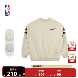 勇士Lifestyle早秋复古潮流圆领卫衣 NESS官方NBA湖人 MITCHELL