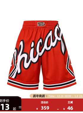 Mitchell&nessNBA官方男子芝加哥公牛Big Face2.0系列Energy短裤
