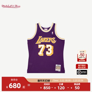 【明星同款】NBA官方mitchell & ness罗德曼98-99赛季SW速干球衣