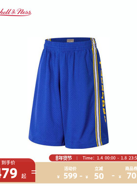NBAMitchell&Ness官方勇士队81-82年情侣款复古SW球裤运动短裤