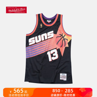 复古球衣 SW 太阳队 史蒂夫·纳什 黑色客场 NBA-Mitchellness