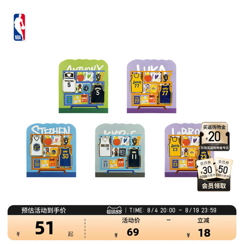 NBA官方球员号码系列徽章