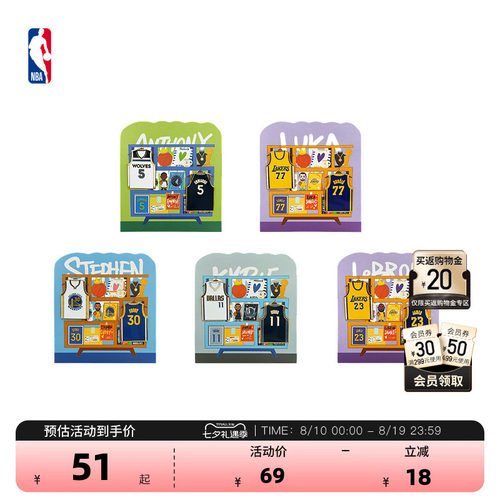 NBA官方球员号码系列徽章