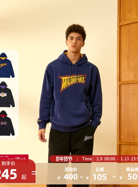 MITCHELL & NESS官方NBA金州勇士/湖人/76人队Lifestyle连帽卫衣