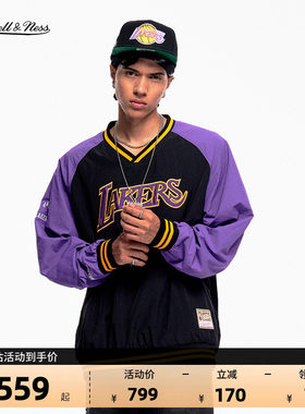 NBA勇士湖人90嘻哈复古卫衣