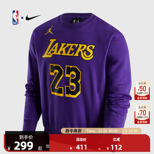 NBA官方正品 男圆领休闲套头卫衣詹姆斯23号 NIKE耐克早秋款