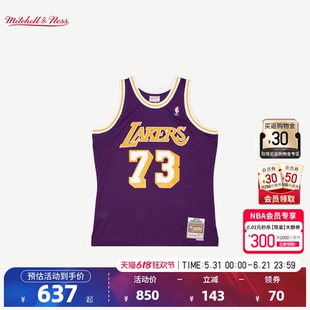 【明星同款】NBA官方mitchell & ness罗德曼98-99赛季SW速干球衣