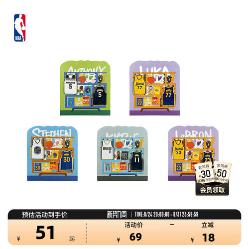 NBA官方球员号码系列徽章