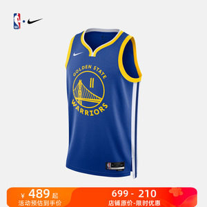 NBA官方正品Nike耐克勇士队汤普森SW男女球衣夏篮球服DN2005-402