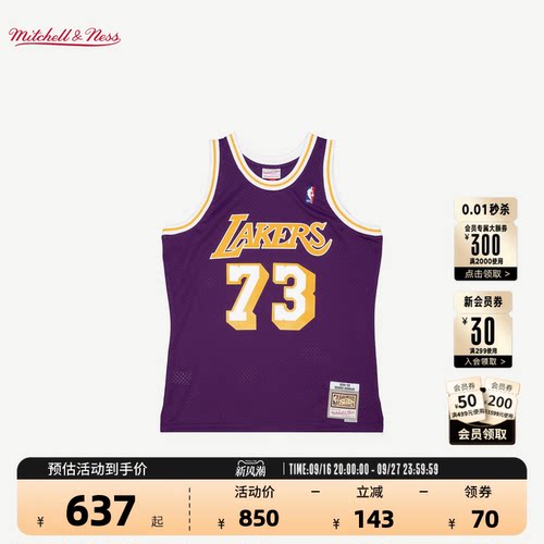 NBA官方98-99赛季SW速干球衣MN