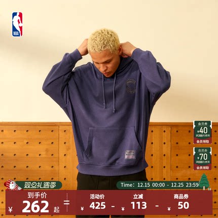 Mitchell&NessNBA勇士/魔术Lifestyle男早秋新品潮流街头连帽卫衣