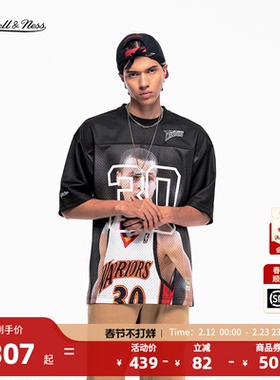 MITCHELL&NESS官方NBA卡特/库里复古潮流短袖T恤