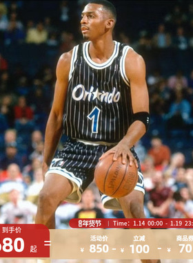 Mitchell&NessNBA官方魔术麦迪复古球衣03-04赛季SW版客场篮球服