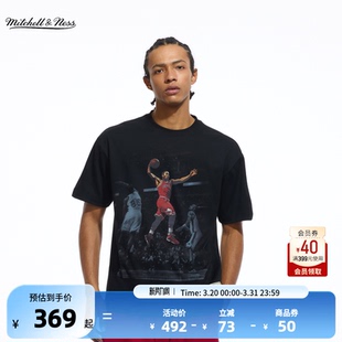 芝加哥公牛短袖 NBA官方MITCHELL 春季 NESS罗斯退役仪式