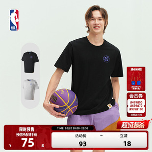 NBA官方勇士库里/湖人詹姆斯球队秋季运动短袖T恤球衣风