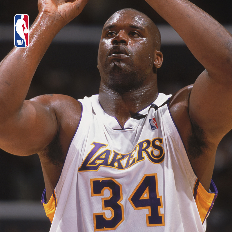 Mitchell&NessNBA官方湖人/奥尼尔球衣02-03赛季球迷版SW篮球服